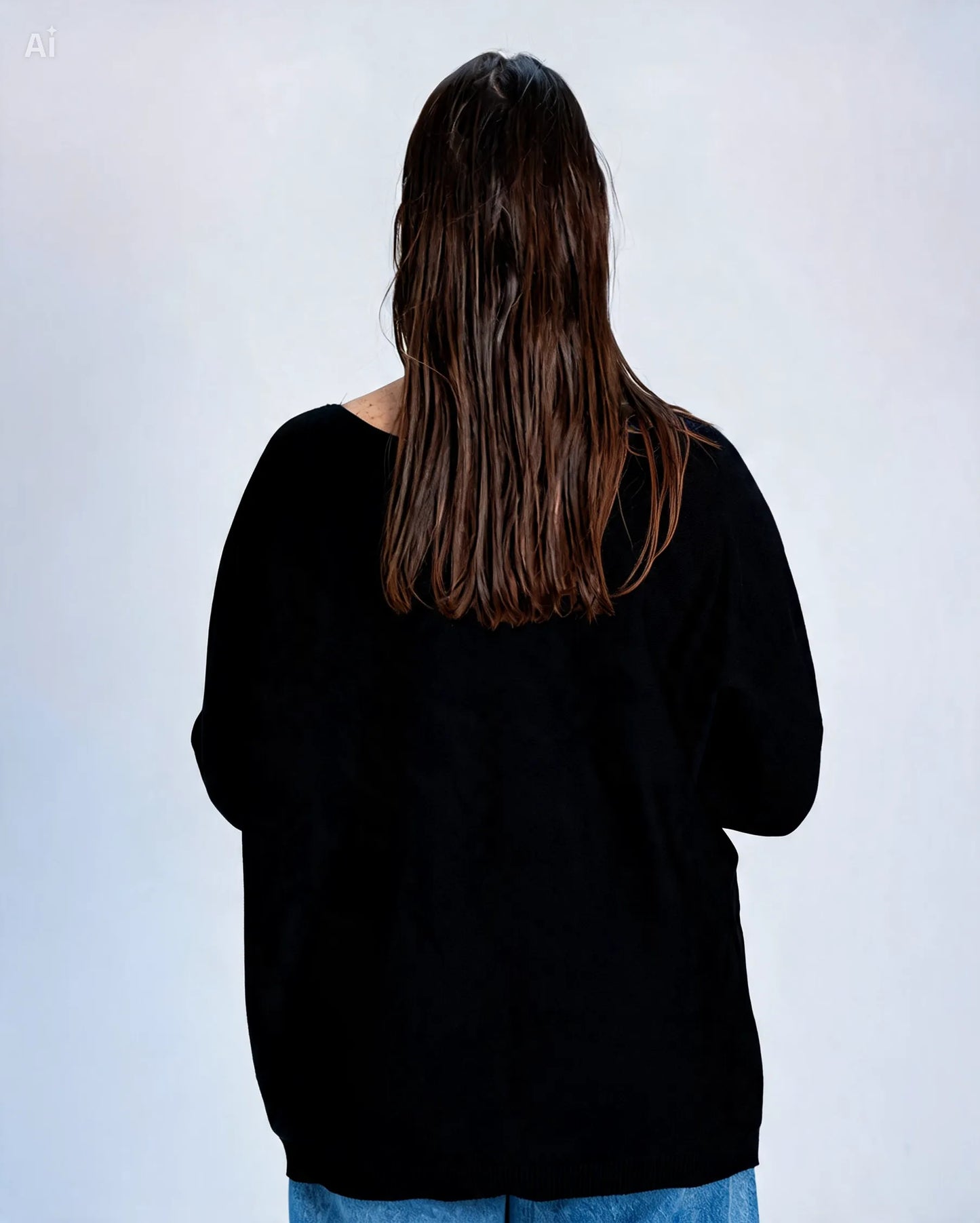 Sweater Liso Mery Negro